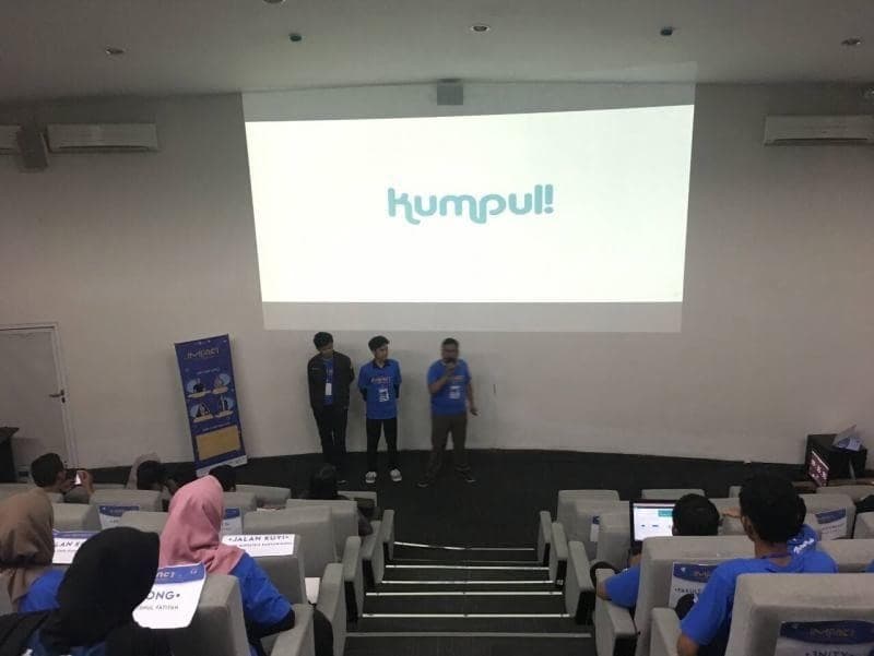 Winner's board: 1st winner of application development, Kumpul!, IMPACT Inter-fest 2018