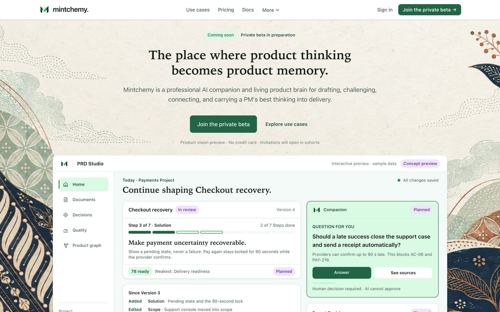 Mintchemy website